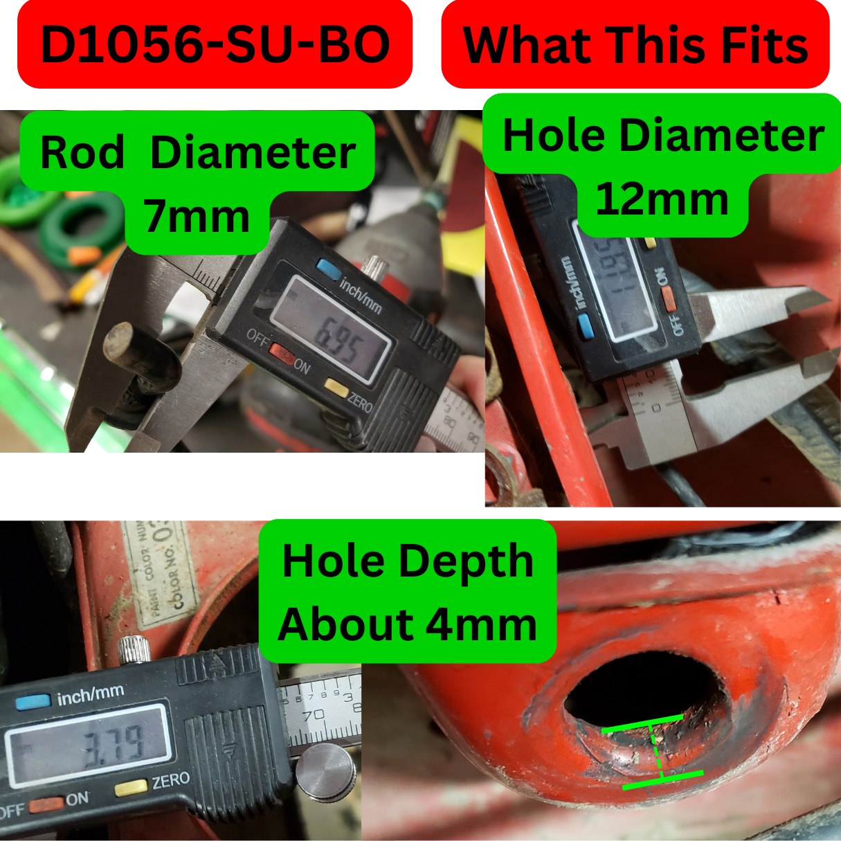 Subaru Hood Prop Rod Bushing