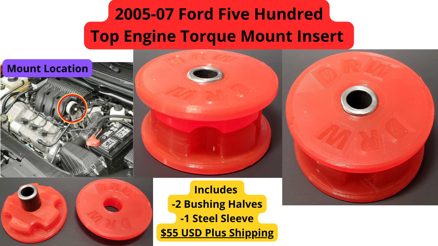 Ford Five Hundred/Freestyle & Mercury Montego. Upgraded Engine Torque Mount . Polyurethane