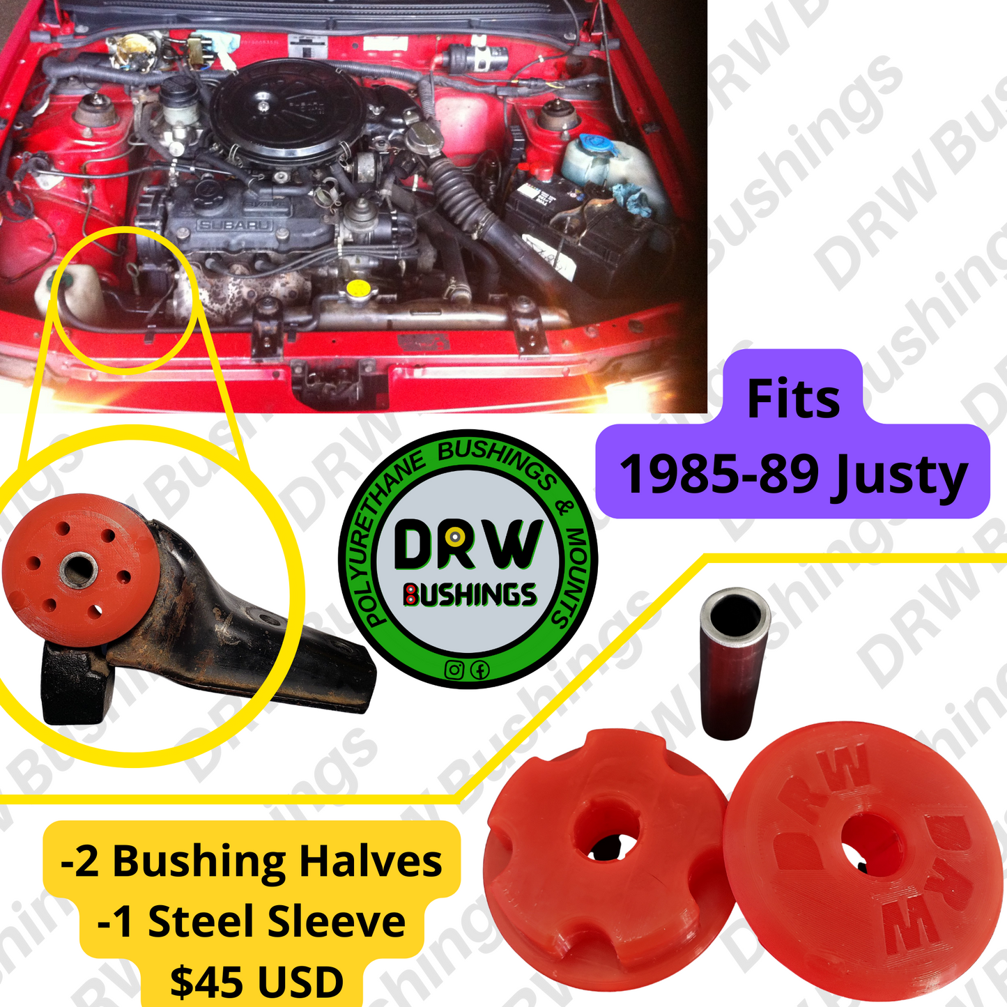 FULL Kit. 84'-88" Justy, 4WD, w/Manual Transmission. 15% OFF