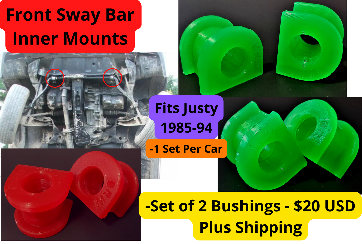 FULL Kit. 84'-88" Justy, 4WD, w/Manual Transmission. 15% OFF