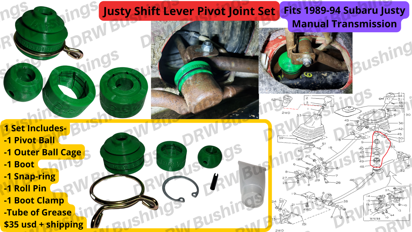 FULL Kit 89'-94' Subaru Justy 4WD, w/Manual Trans. 20% OFF