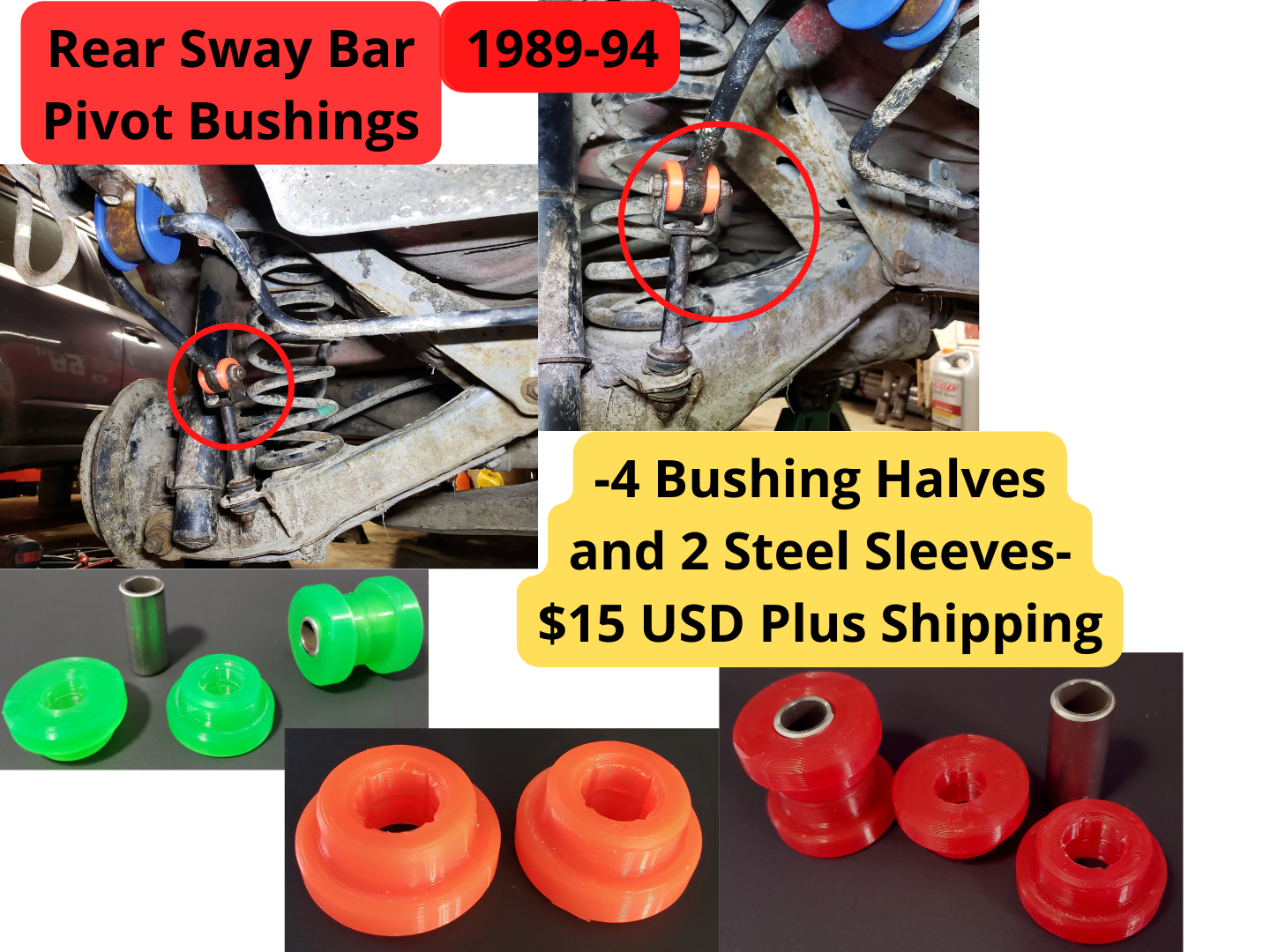 FULL Kit 89'-94' Subaru Justy 4WD, w/Manual Trans. 20% OFF