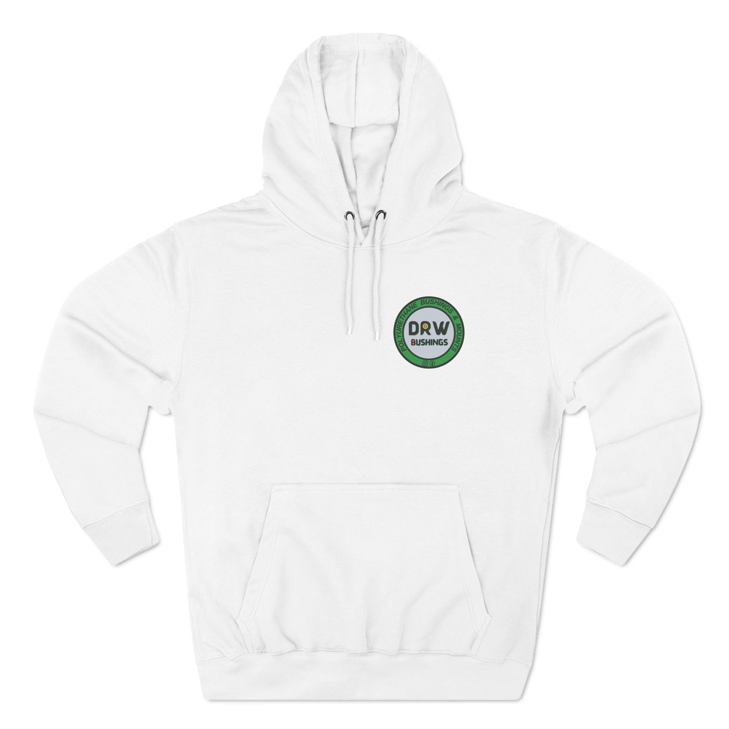 DRW Front & Back Logo. Unisex Premium Pullover Hoodie