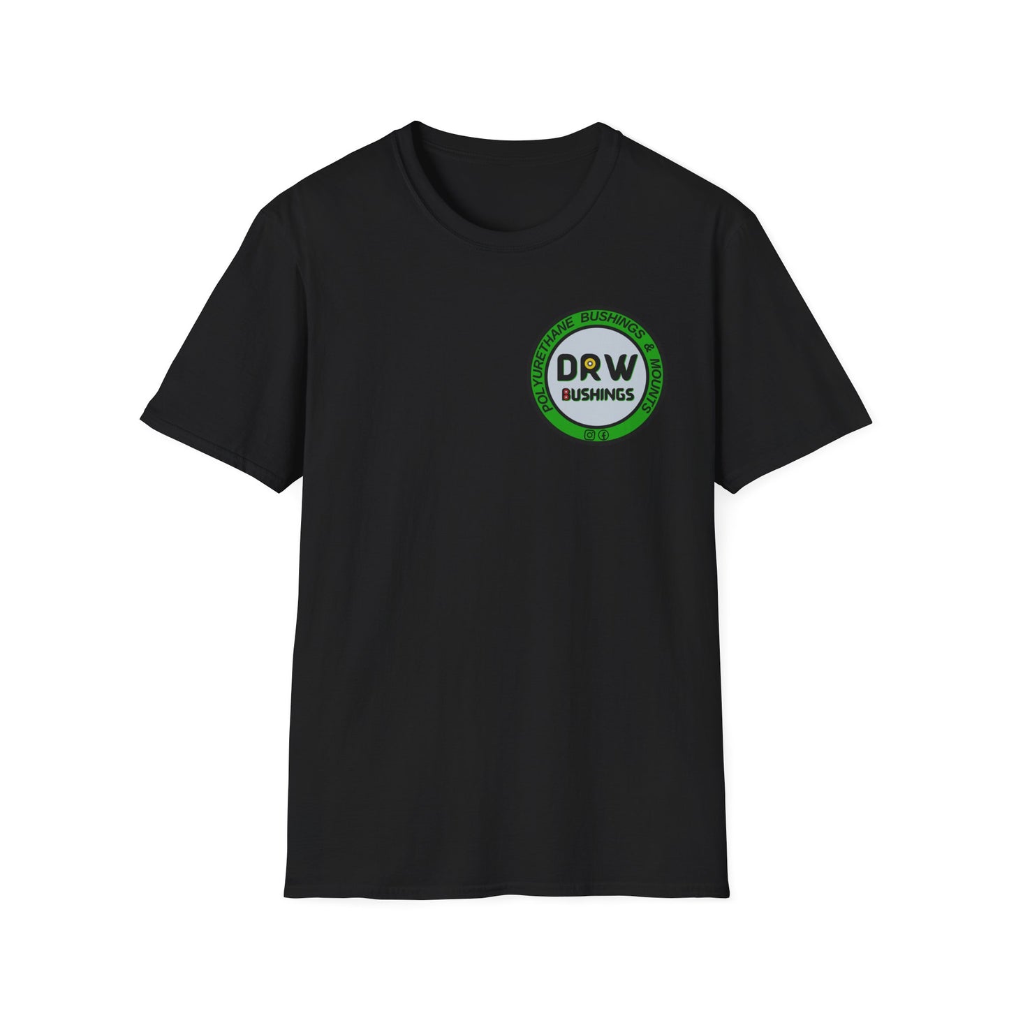 DRW Logo Chest Print. Unisex Softstyle Tee