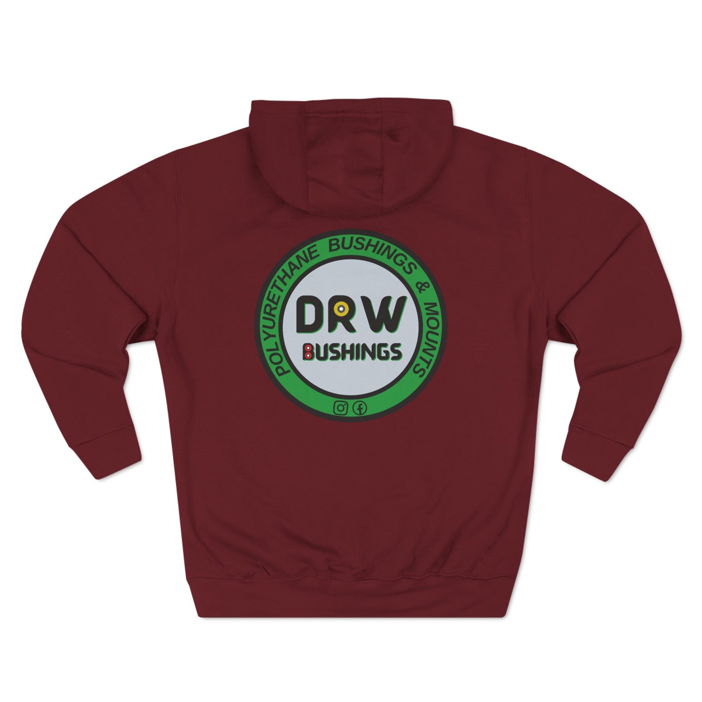 DRW Front & Back Logo. Unisex Premium Pullover Hoodie