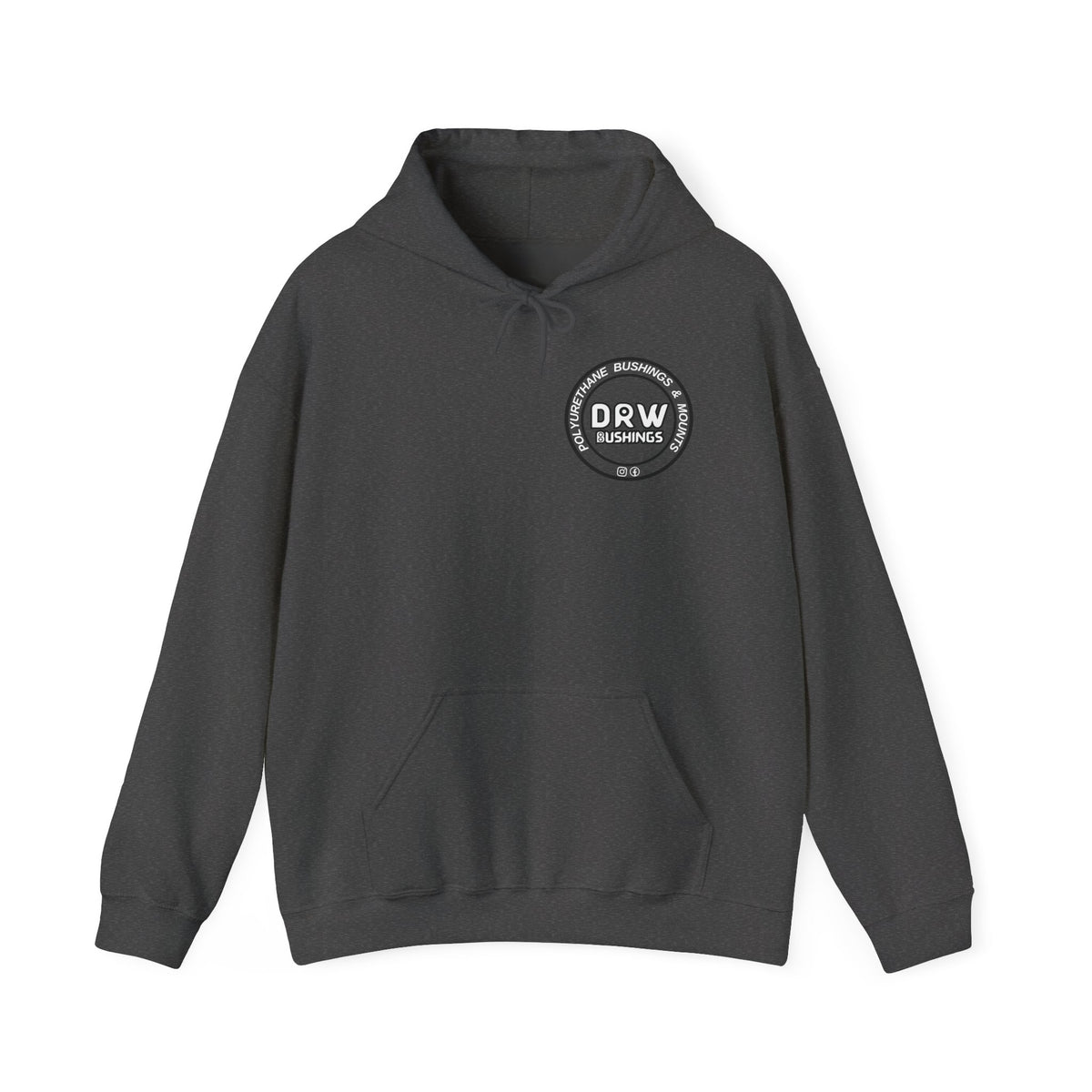 DRW. Front & Back Print.  Unisex Heavy Blend Hoodie