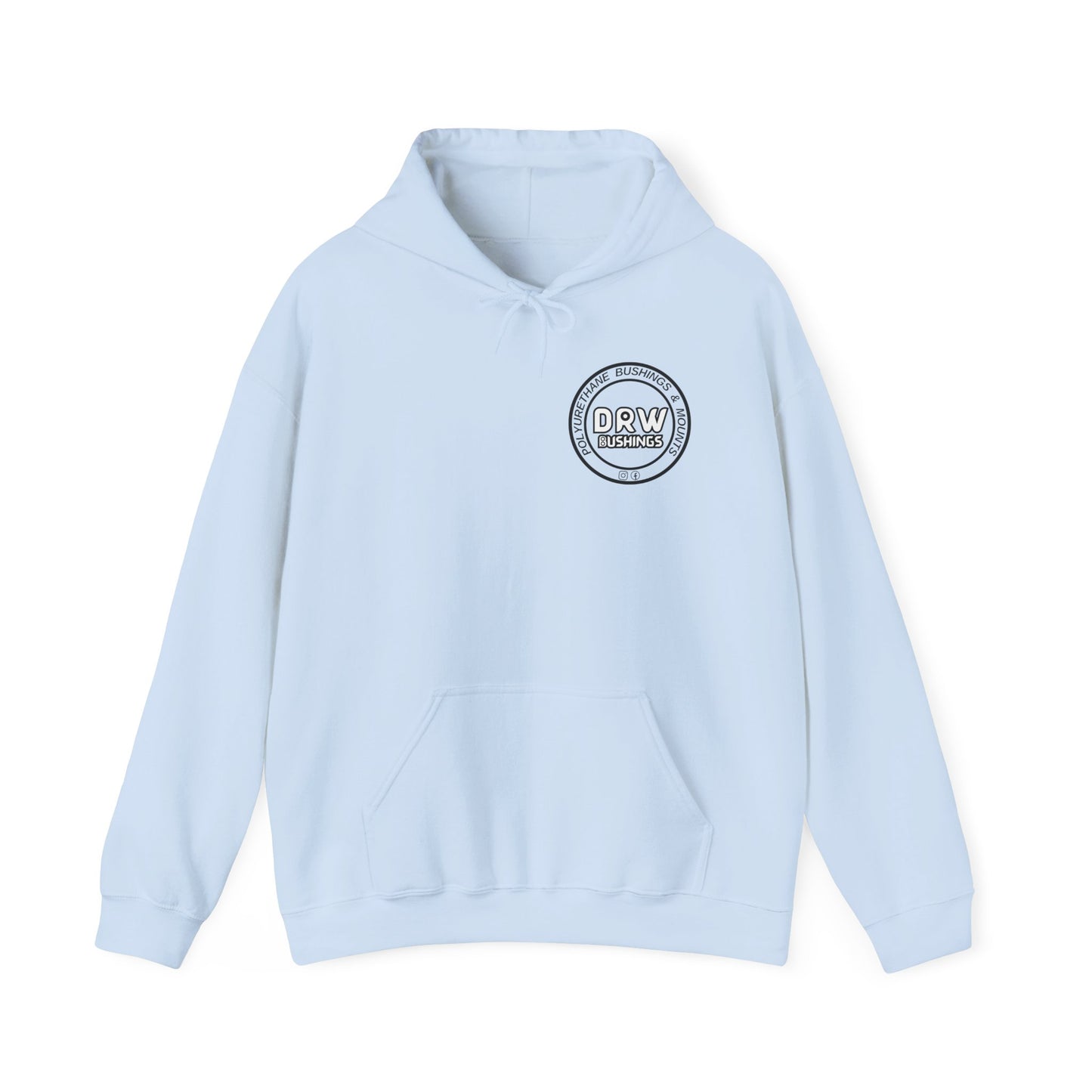 DRW. Front & Back Print.  Unisex Heavy Blend Hoodie