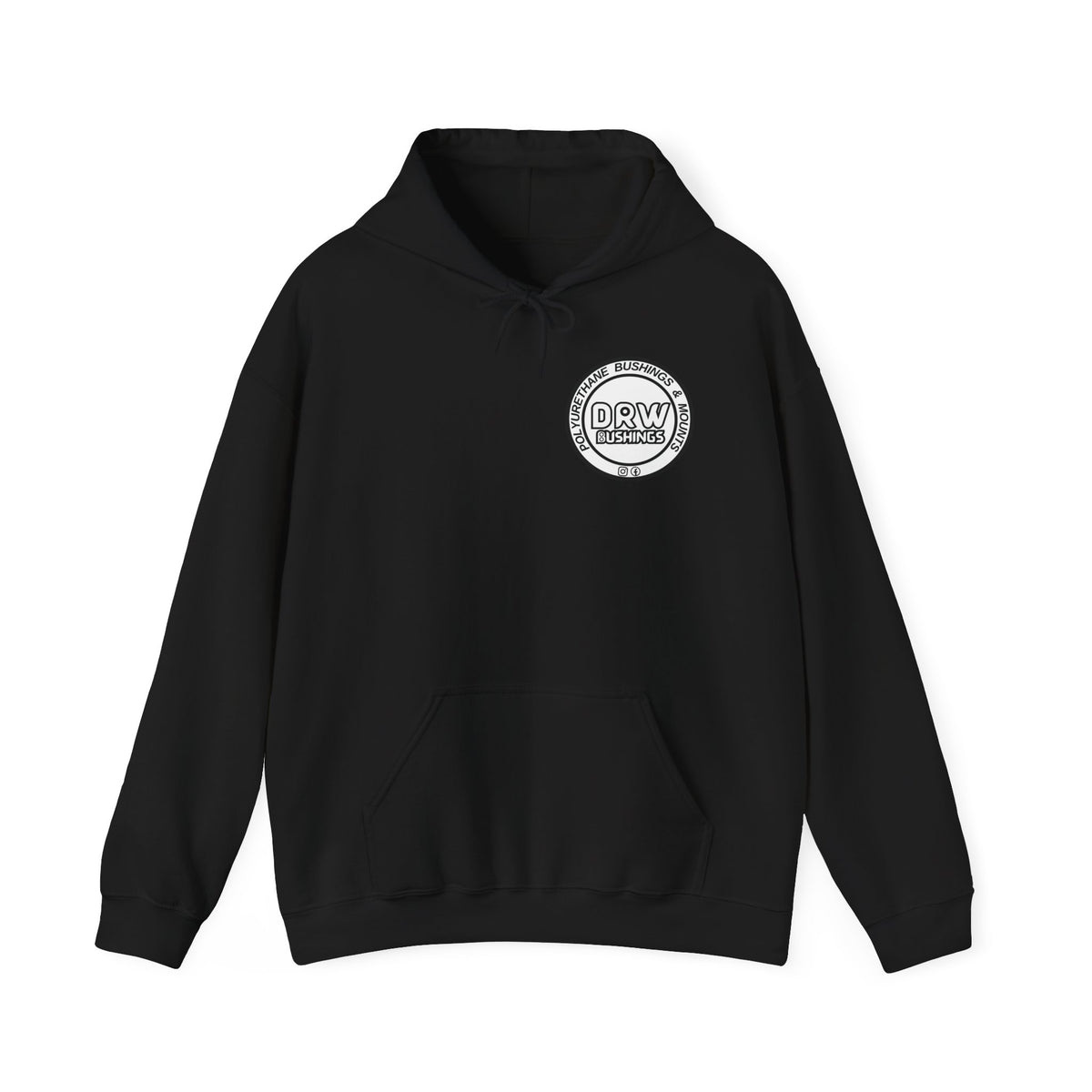 DRW. Front & Back Print.  Unisex Heavy Blend Hoodie
