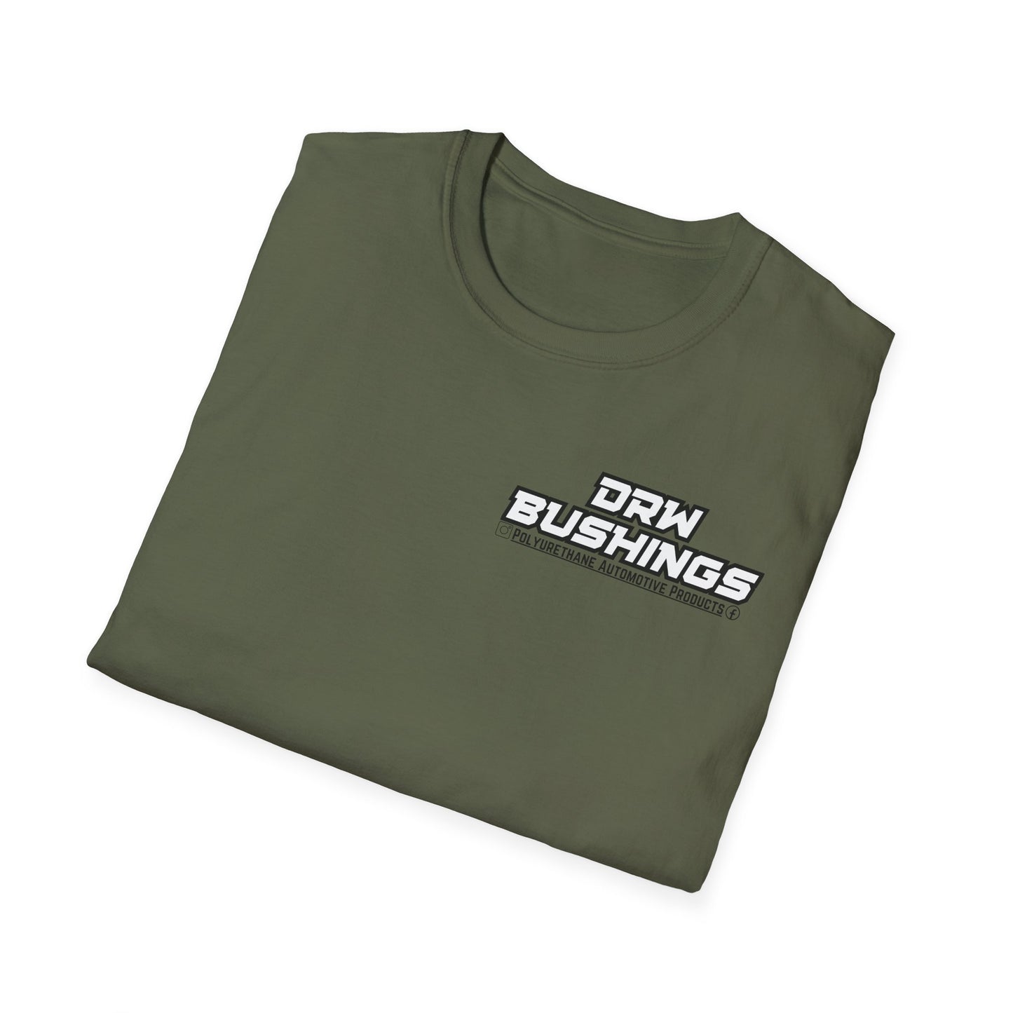 DRW Chest Print. Unisex Softstyle T-Shirt