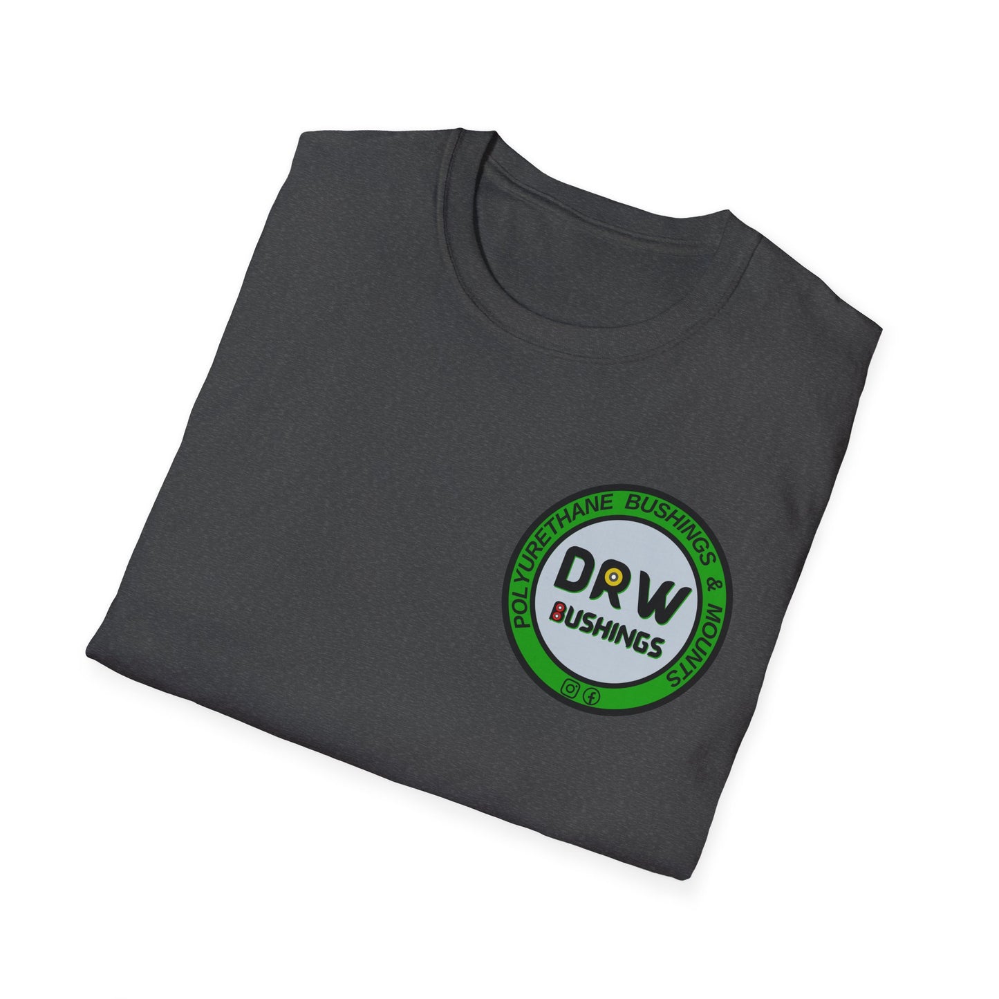DRW Logo Chest Print. Unisex Softstyle Tee
