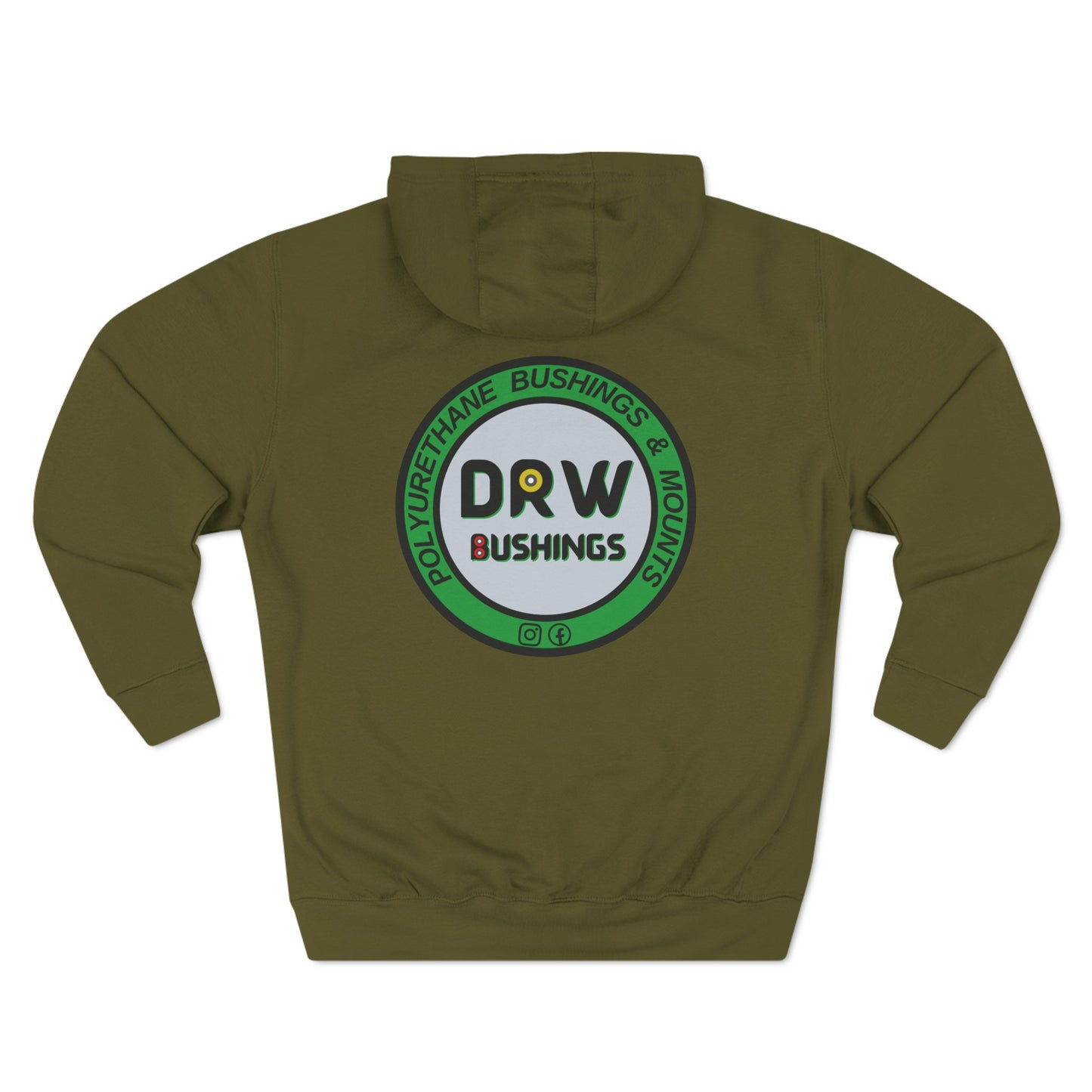 DRW Front & Back Logo. Unisex Premium Pullover Hoodie