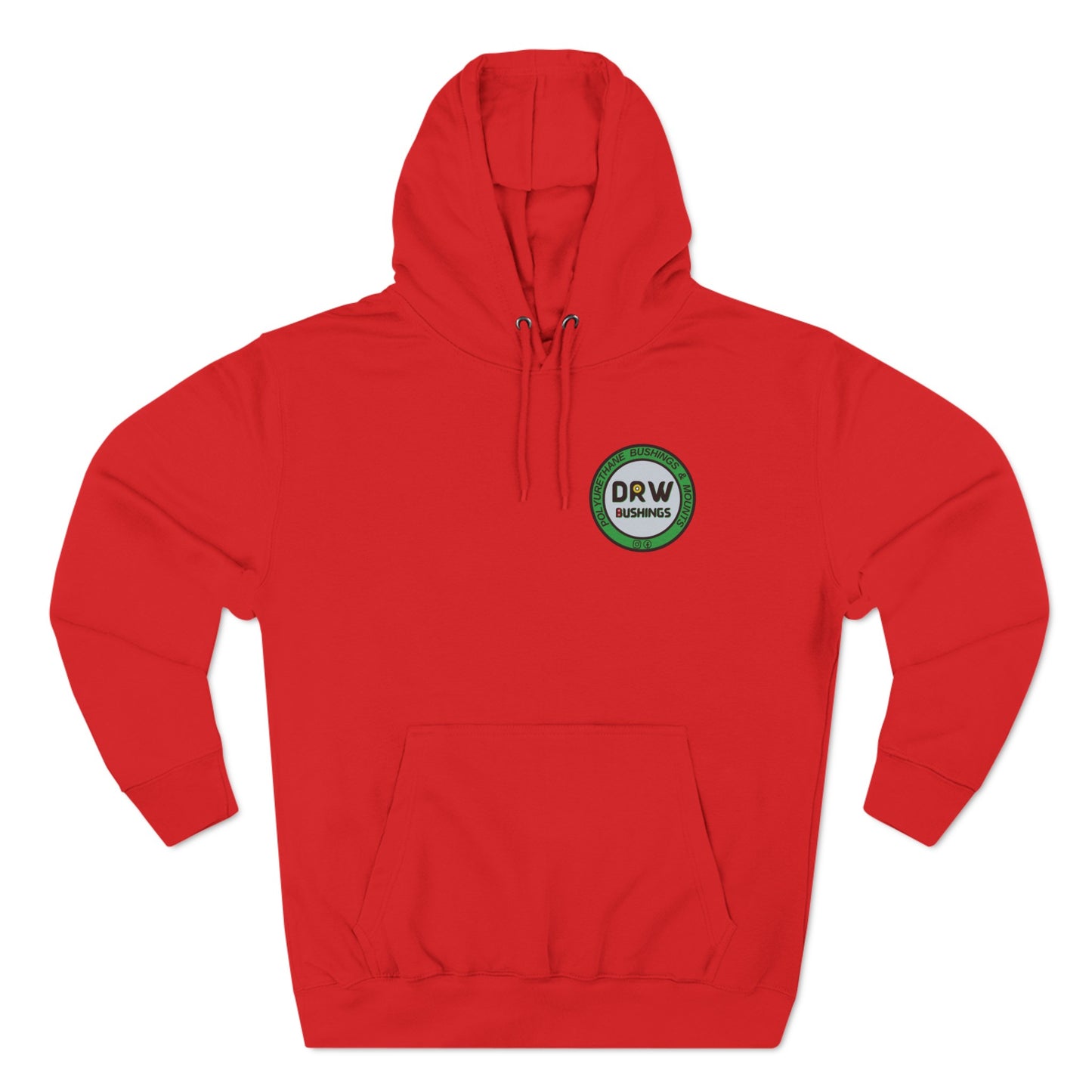 DRW Front & Back Logo. Unisex Premium Pullover Hoodie