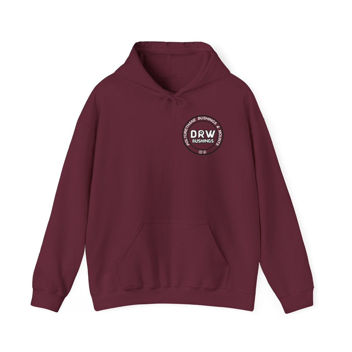 DRW. Front & Back Print.  Unisex Heavy Blend Hoodie