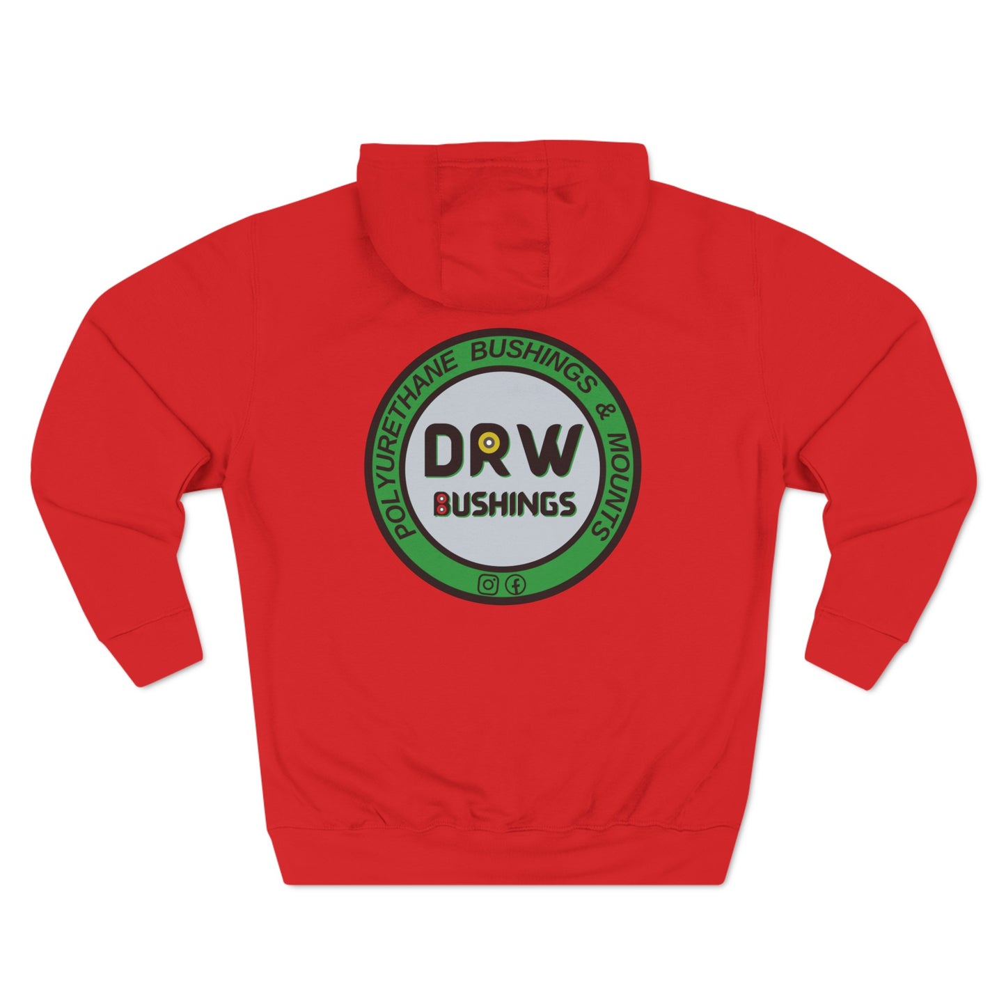 DRW Front & Back Logo. Unisex Premium Pullover Hoodie