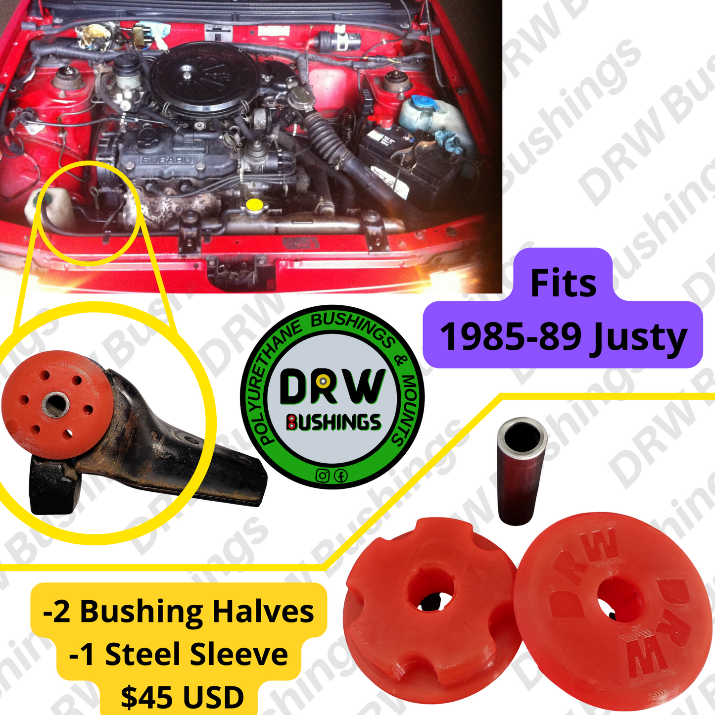 FULL Kit 84'-88' Subaru Justy 2WD, w/Manual Trans. 15% OFF