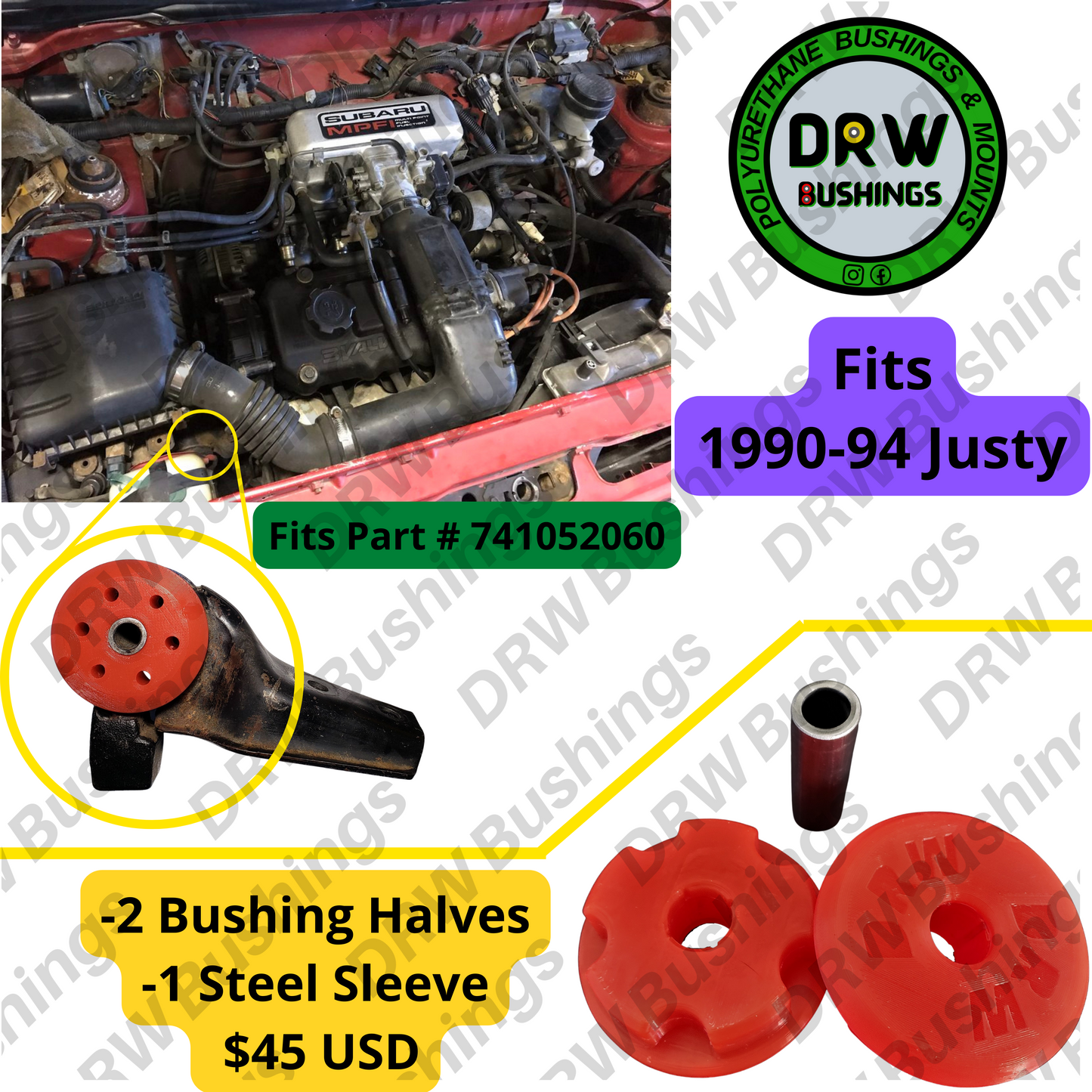 FULL Kit 89'-94' Subaru Justy 2WD, w/Manual Trans. 15% OFF