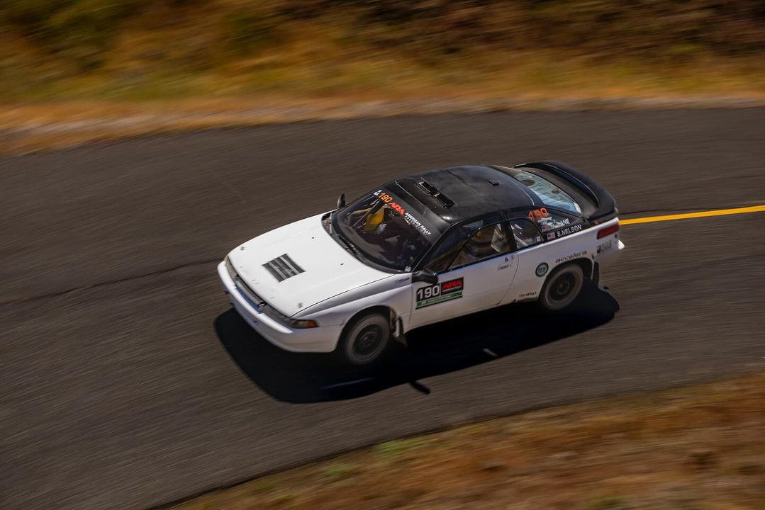 Aaron Lane's Rally SVX running nearly every SVX bushing that we make.