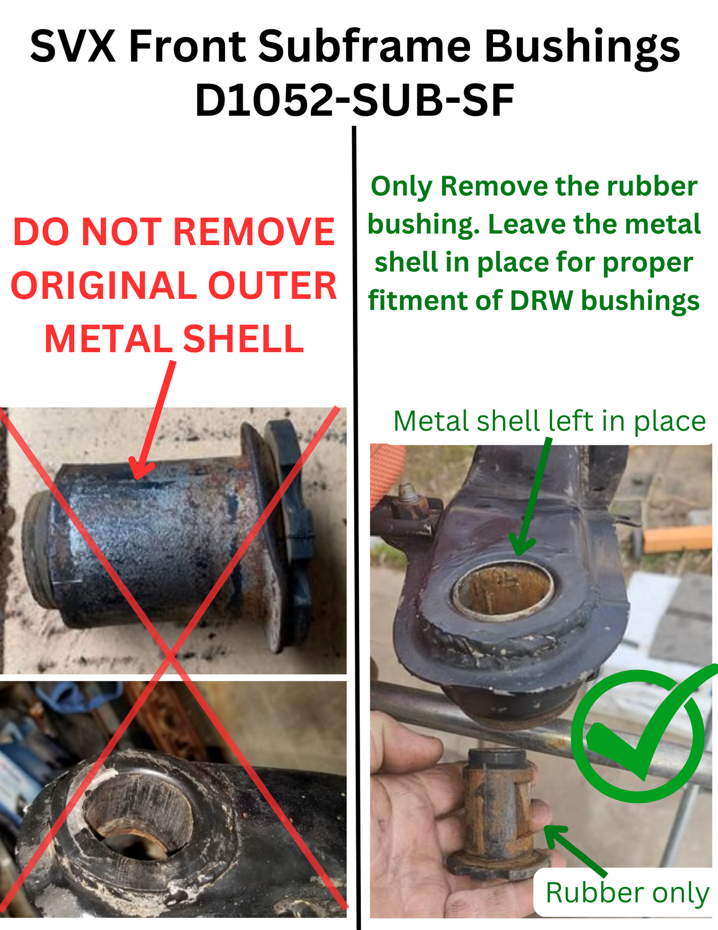 Subaru SVX Front Subframe Bushings