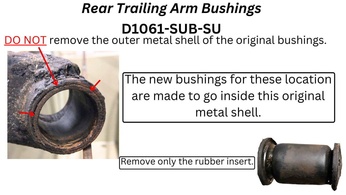 Bushing Set. 2nd Gen Turbo & 3rd Gen. 4WD. - 10% OFF (Loyale, Leone, L Series etc.)