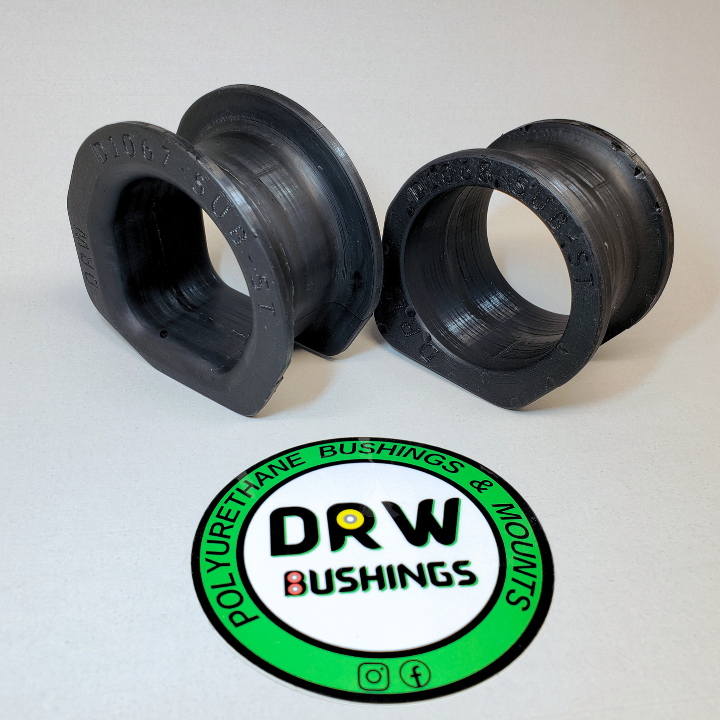 Subaru SVX Steering Rack Mount Bushings. D1067-SUB-SU and D1068-SUB-ST