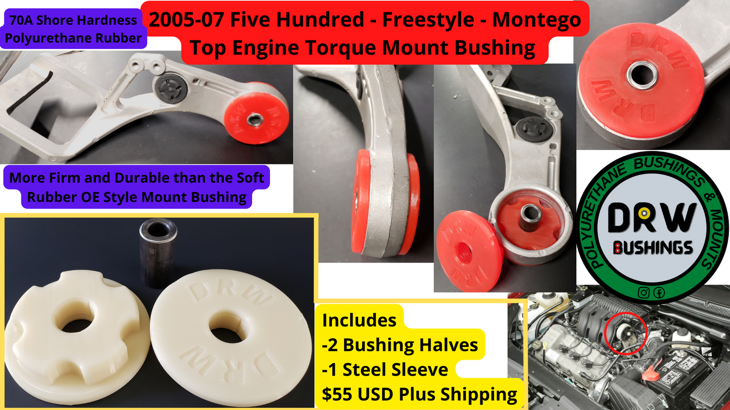 Ford Five Hundred/Freestyle & Mercury Montego. Upgraded Engine Torque Mount . Polyurethane