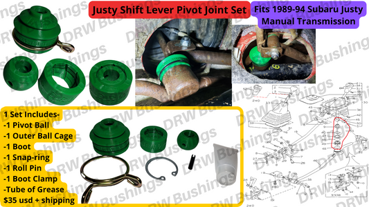 89-94 Justy Shift Lever Pivot Ball Set