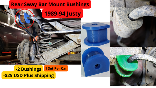 89'-94' Justy Rear Sway Bar Mount Bushings