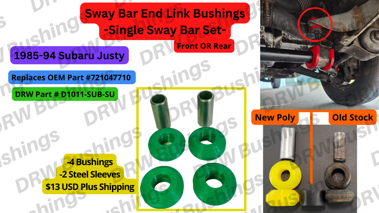 85'-94' Justy Front OR Rear Sway Bar End Link Bushings